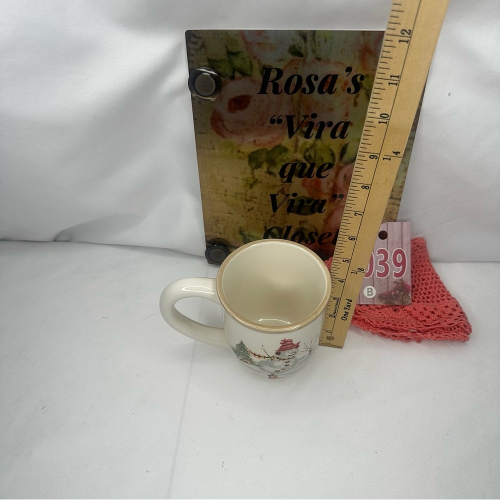American Atelier Christmas Snowman Ceramic Mug - Picture 5 of 7